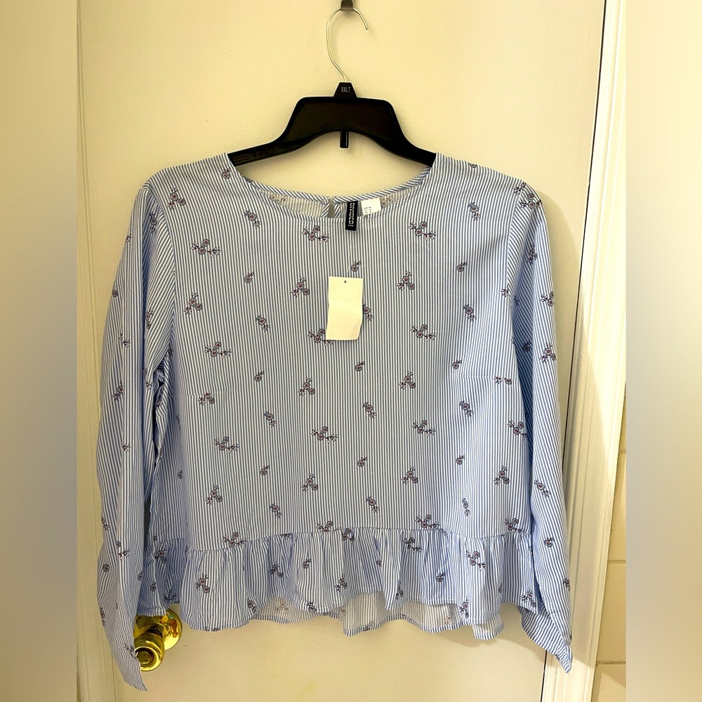 H&M Ruffled Floral Blouse